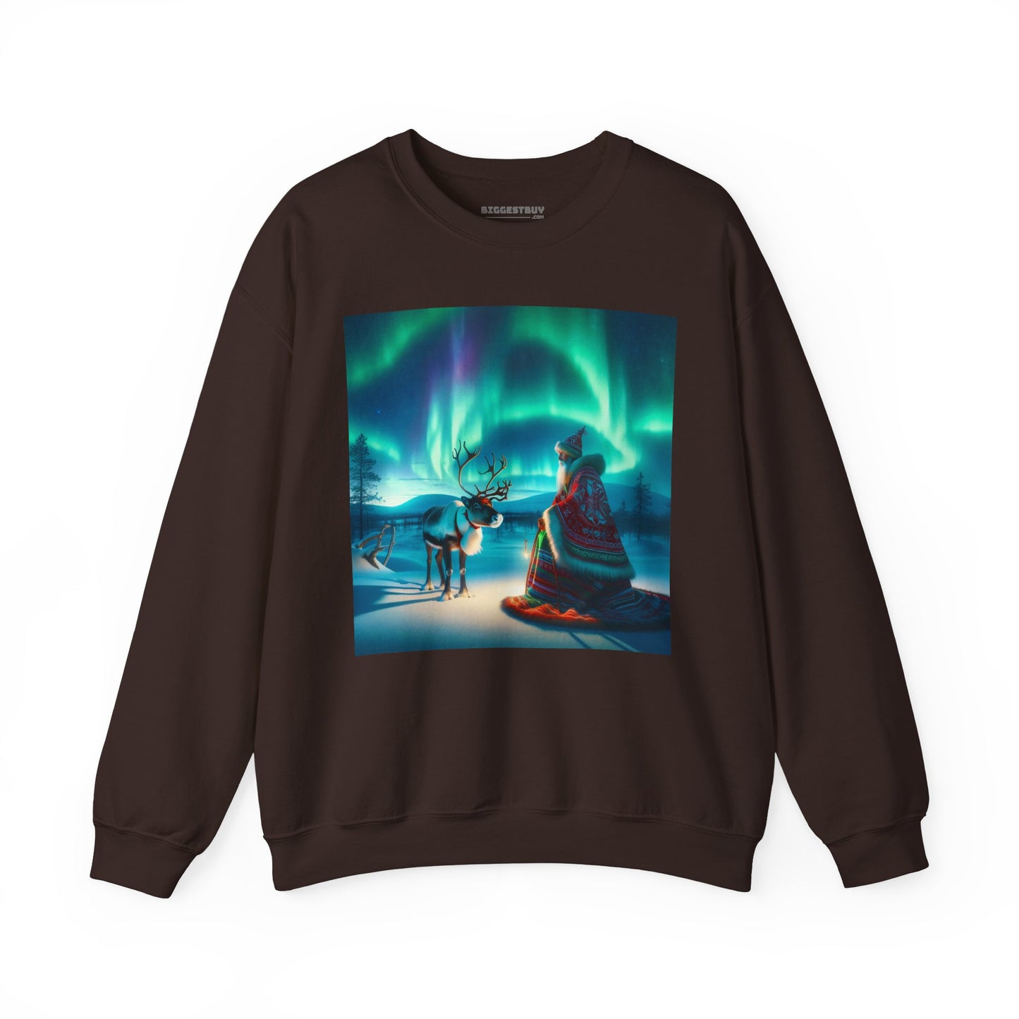 Bluza dresowa | Unisex | Okrągły dekolt | Gruba mieszanka | Szamanizm Polarny | Wizja Saamów