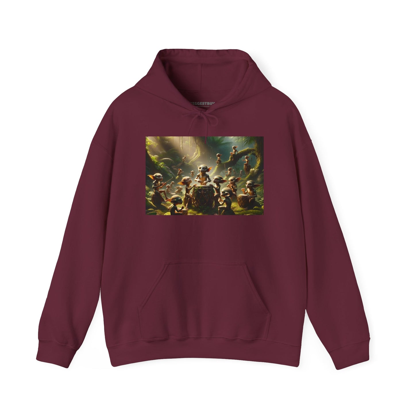 เสื้อมีฮู้ด | ยูนิเซ็กส์ | เสื้อสเวตเตอร์มีฮู้ด | ผ้าผสมเนื้อหนา | แฟนตาซีป่า | วิถีธรรมชาติ | ภูตน้อย