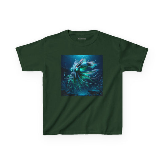 T-Shirt | Kaos Anak | Katun Tebal | Horror Kosmik | Leviathan Laut Dalam