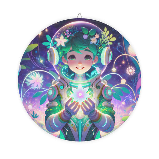 Bord | Houten | Technofantasie | Cybernatuur | Groen Wezen