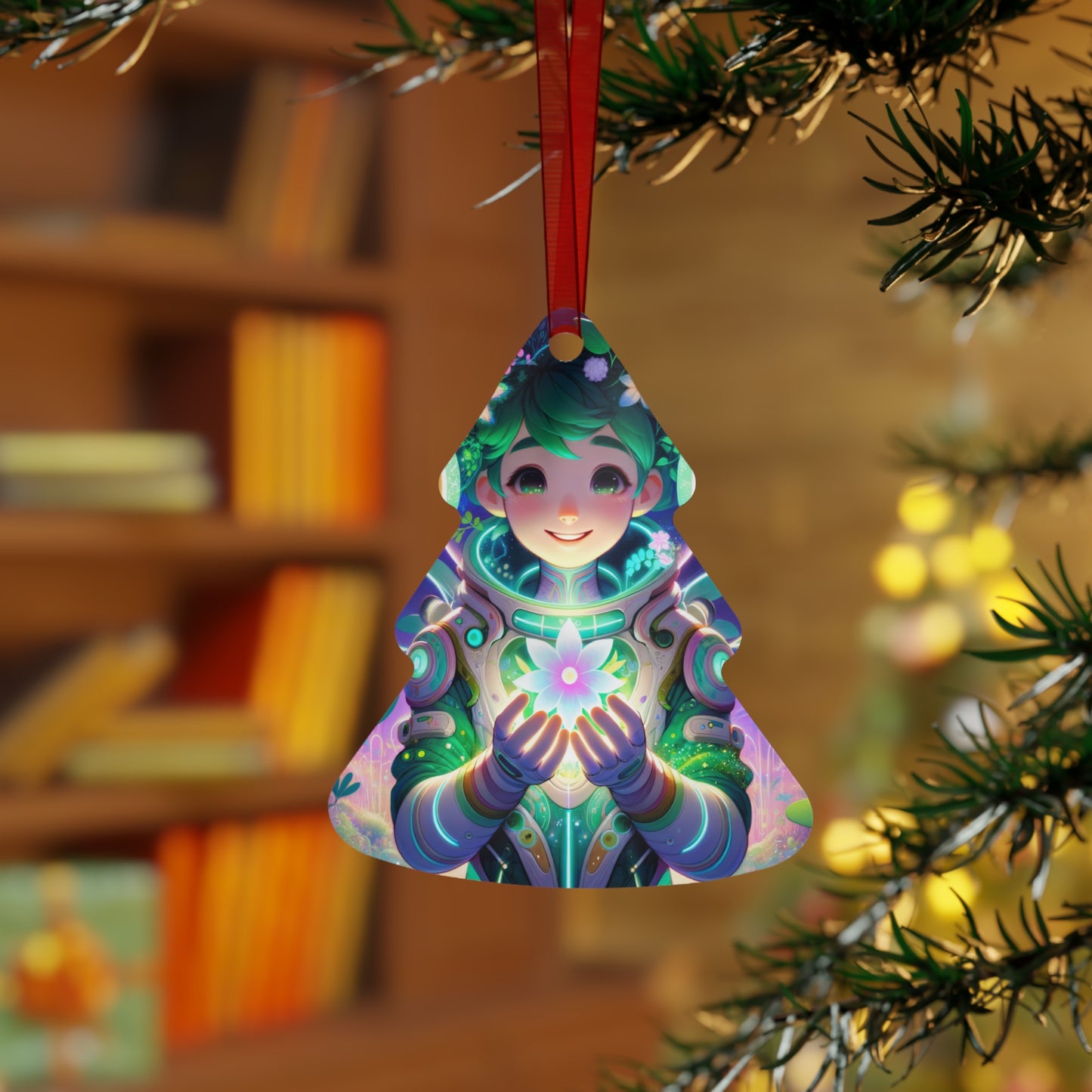 Ornament | Metaal | Technofantasie | Cybernatuur | Groen Wezen