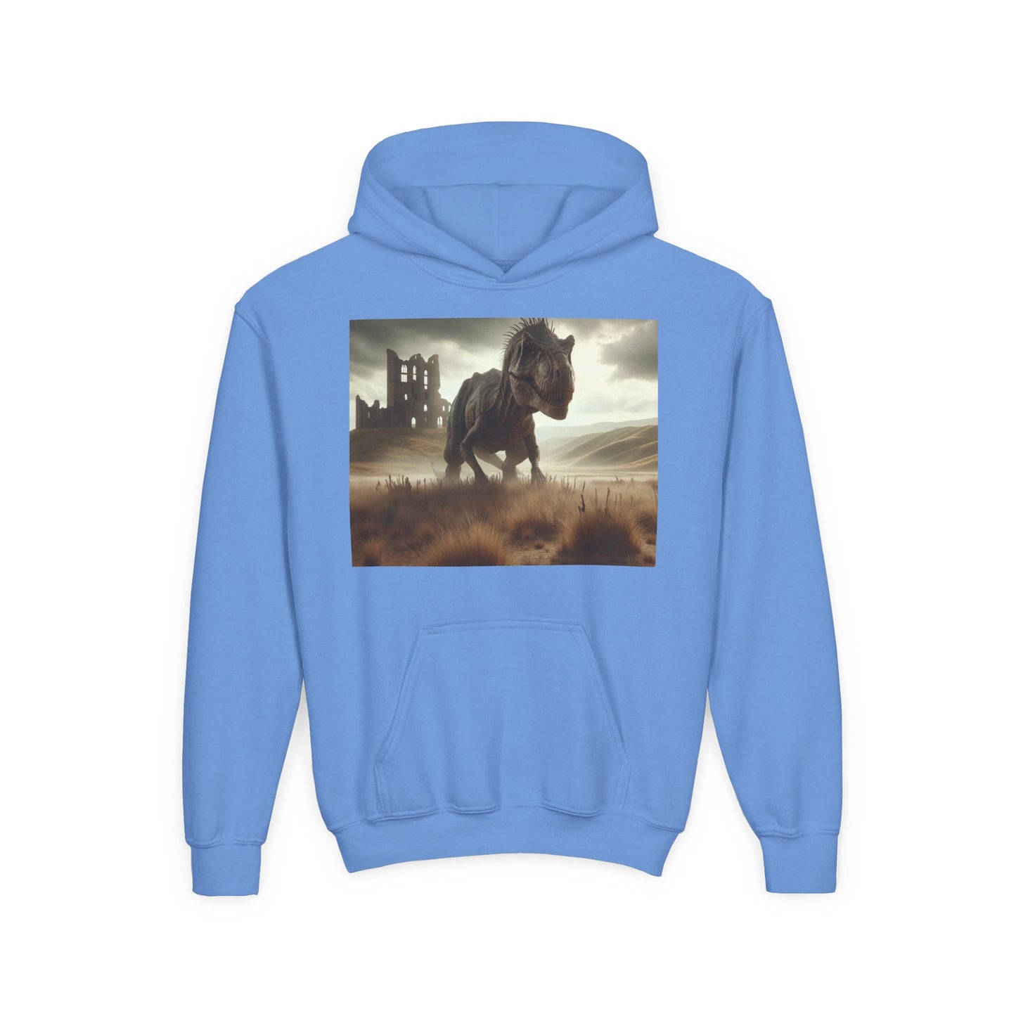 Felpa | Ragazzi | Con cappuccio | Misto pesante | Paleofinzione | Dinosauri Preistorici | T-Rex