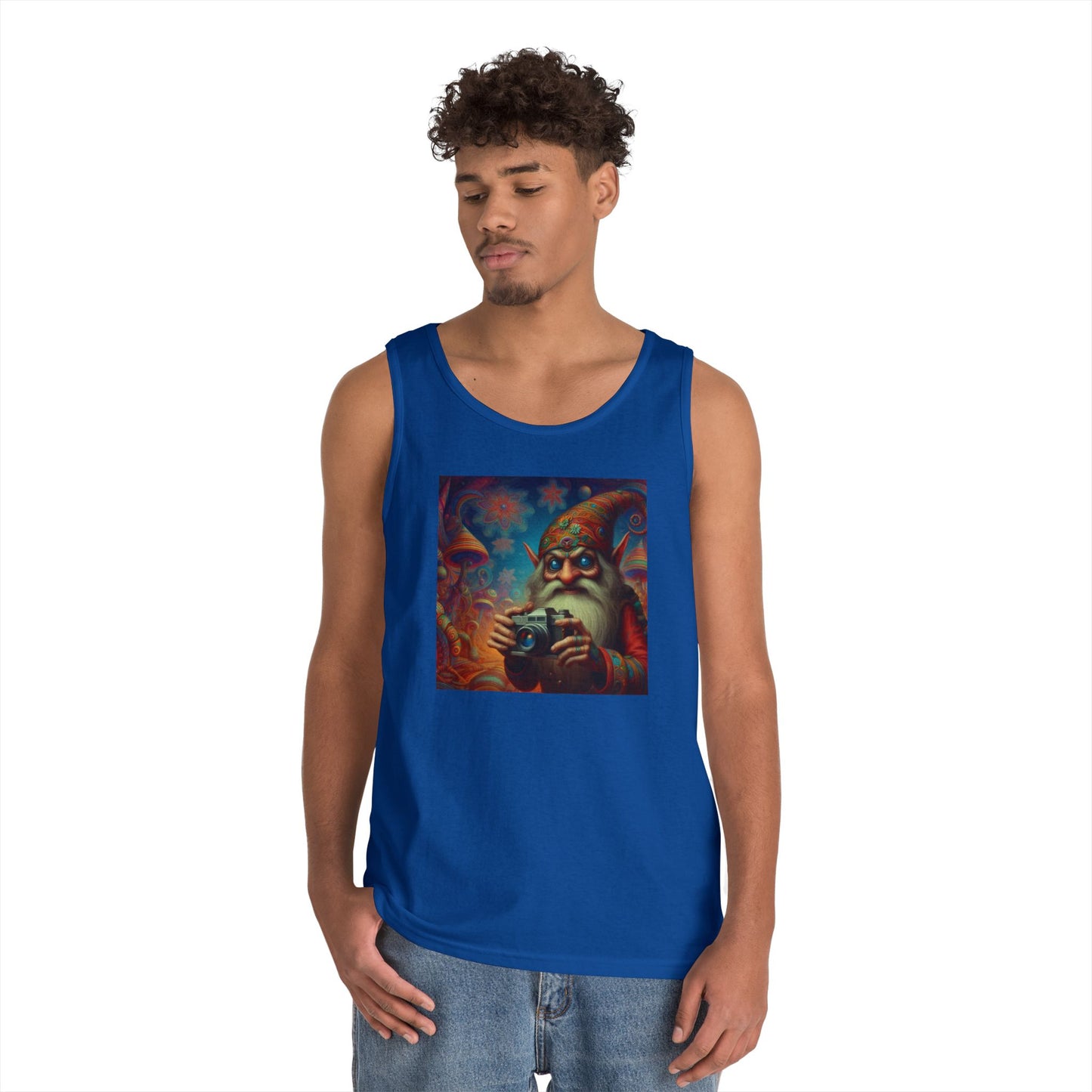 Tanktopp | Unisex | Kraftig bomull | Fantasy | Psykedelisk | Domovoi