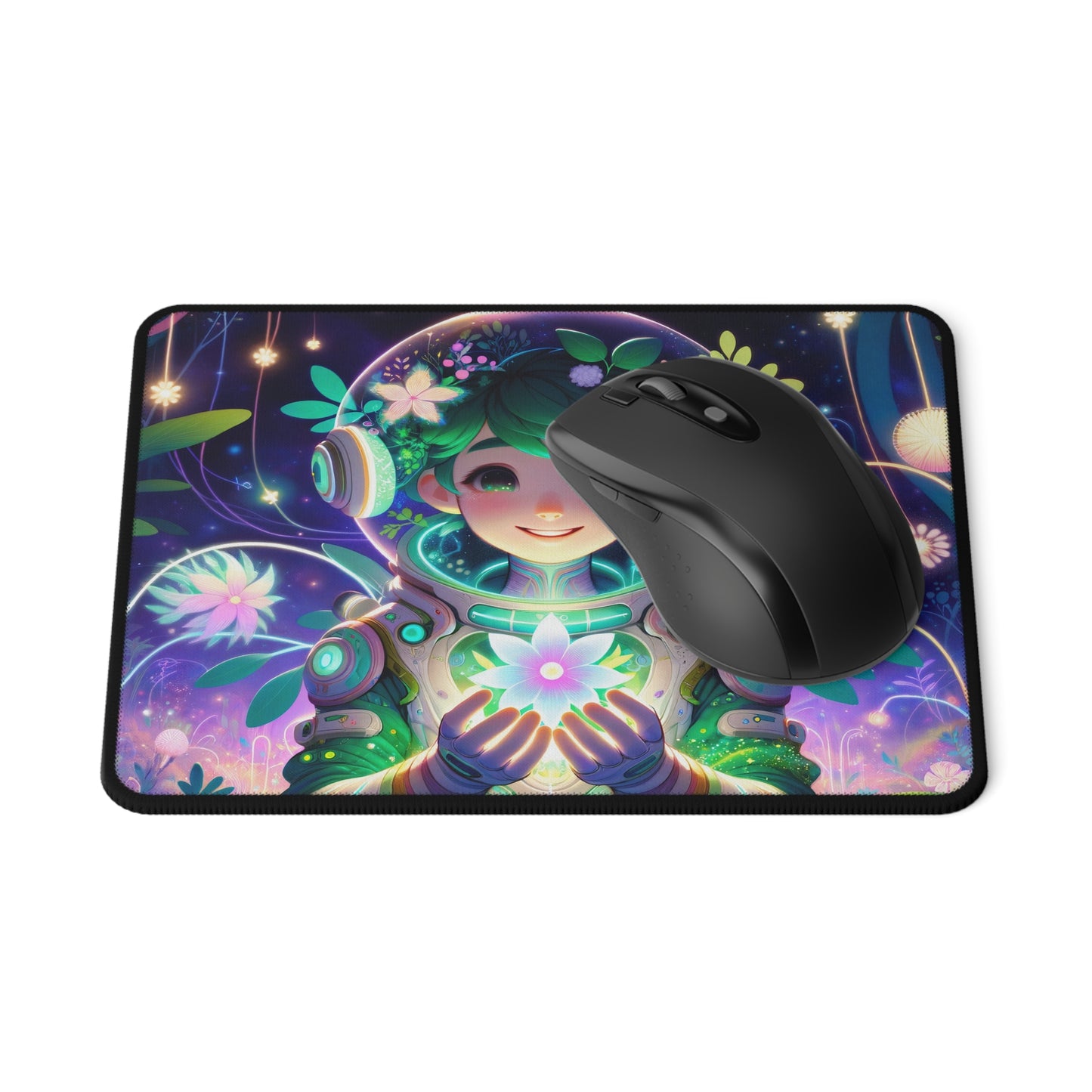 لوحة ماوس | فن رقمي | تكنولوجيا مستقبلية | فتاة
