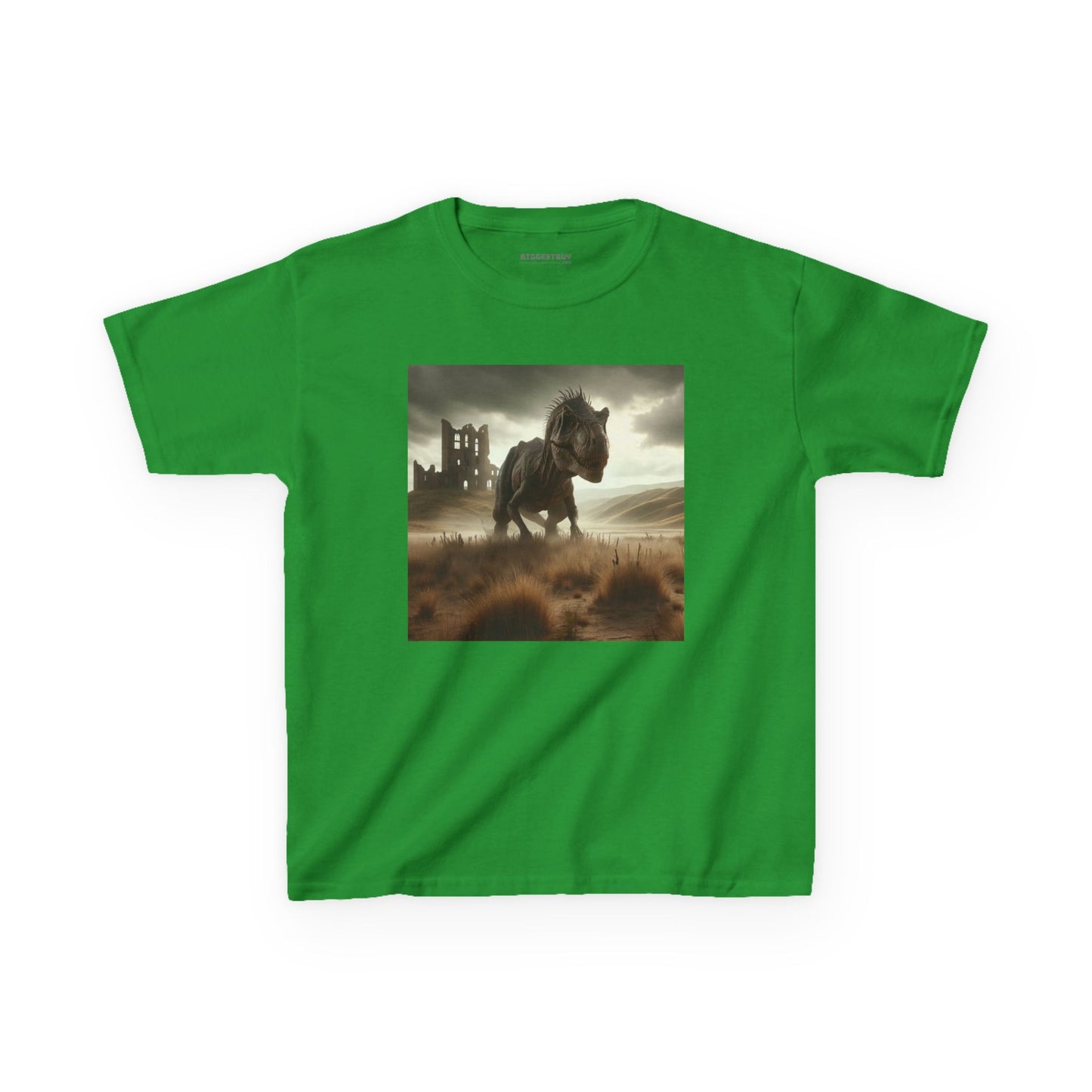 Camiseta | Camiseta Infantil | Algodão Pesado | Ficção Dinossáurica | T-Rex Ancestral