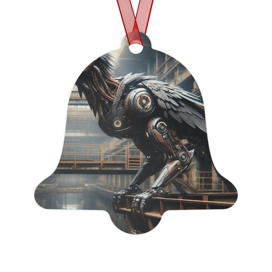Ornamento | Metal | Steampunk | Retrofuturismo | Corvo