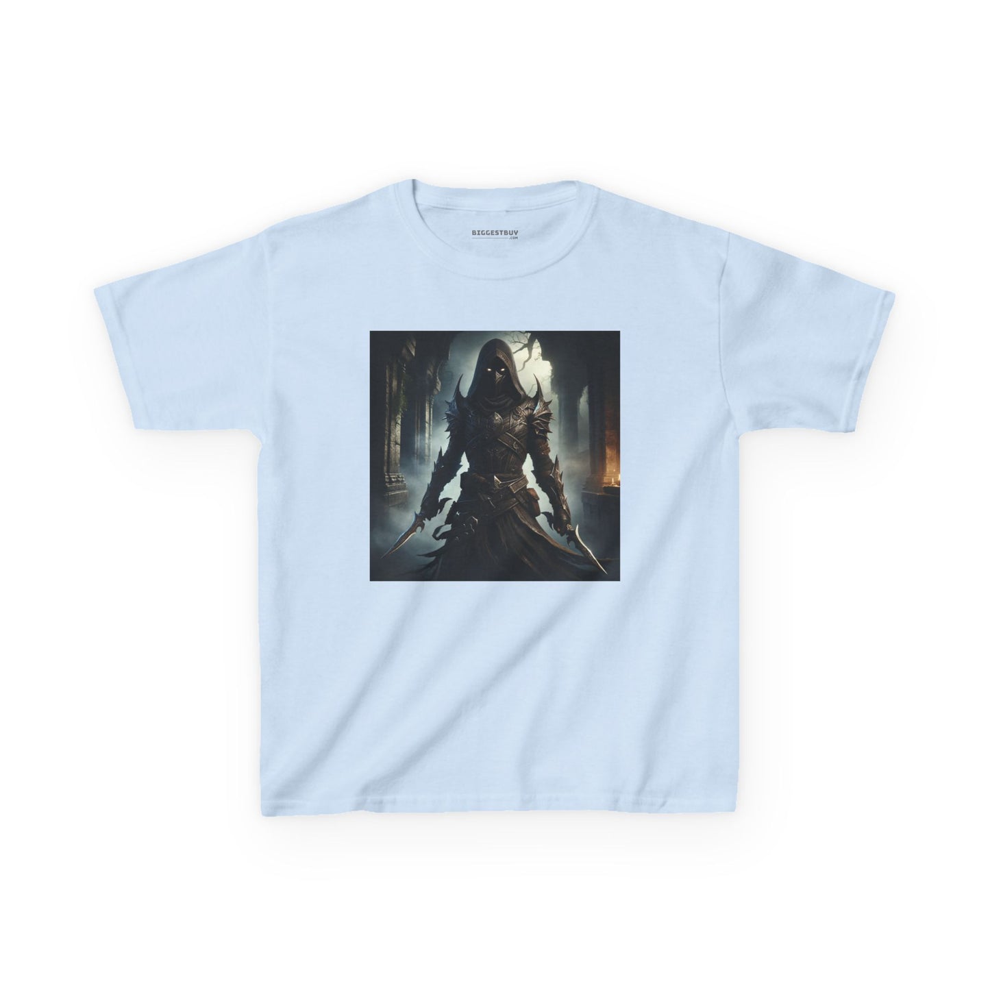 เสื้อยืด | เสื้อยืดเด็ก | ผ้าฝ้ายเนื้อหนา | จอมนักฆ่าเงามืด | นักล่าวิญญาณ