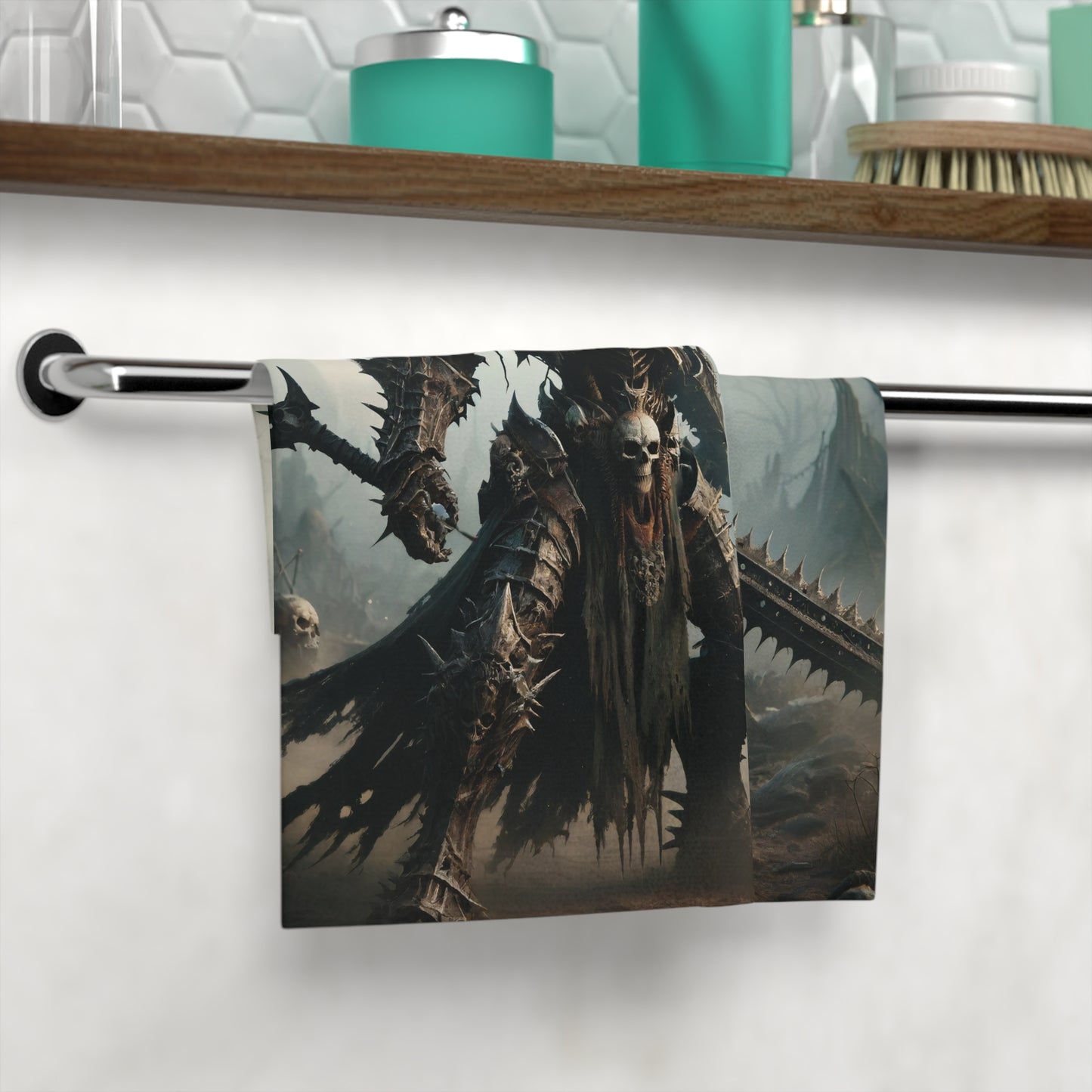 Handdoek | Washandje | Duistere Fantasy | Doodsridder