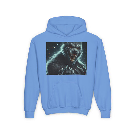 Sweatshirt | Youth | Hooded | Heavy Blend | Dark Fantasy | Lycanthrope | Werewolf
