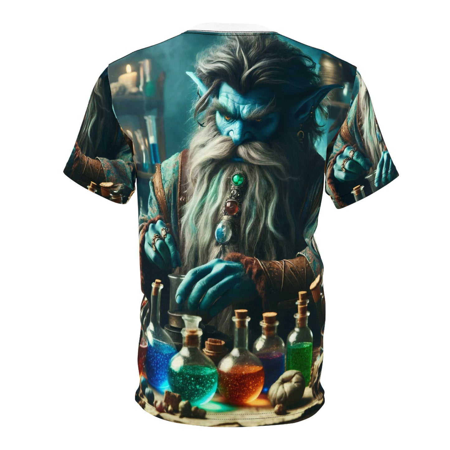 Camiseta | Estampa Total | Camiseta Unissex | Alquimia Mística | Djinn | Poções