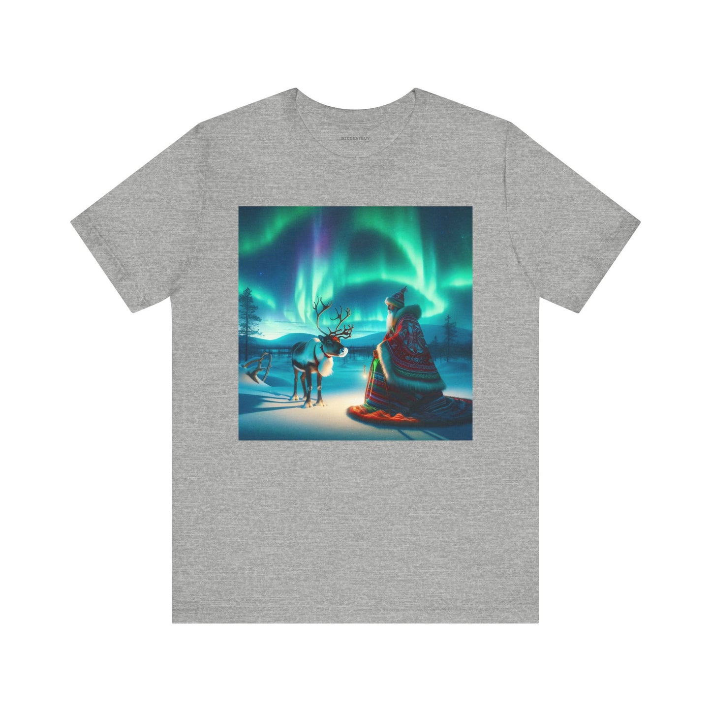 T-shirt | Unisex | Maglietta in jersey | Manica corta | Misticismo Artico | Sciamano Sami