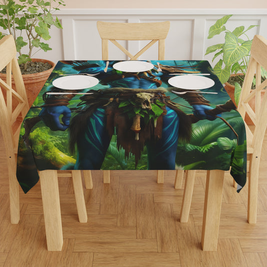 Tablecloth | Tribal Fantasy | Wood Elf Warrior