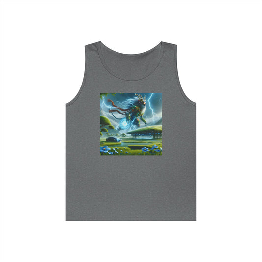 Tank Top | Unisex | Heavy Cotton | Techno-Fantasy | Electric Kirin