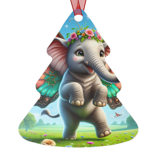 Ornamen | Logam | Fantasi Mitologi | Gajah Kupu-kupu