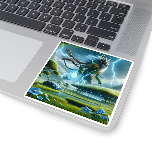 Sticker | Square | Techno-Fantasy | Electric Kirin