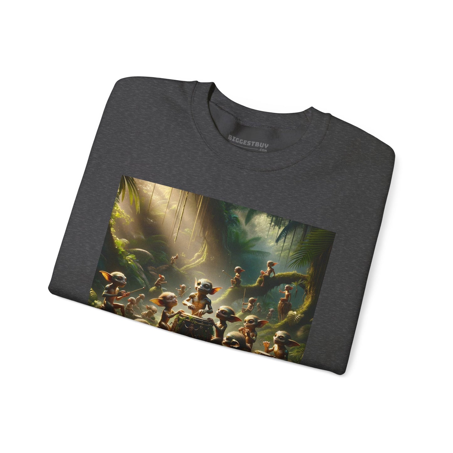 เสื้อสเวตเตอร์ | ยูนิเซ็กส์ | คอกลม | ผ้าผสมเนื้อหนา | แฟนตาซีป่า | วิถีธรรมชาติ | ภูตน้อย