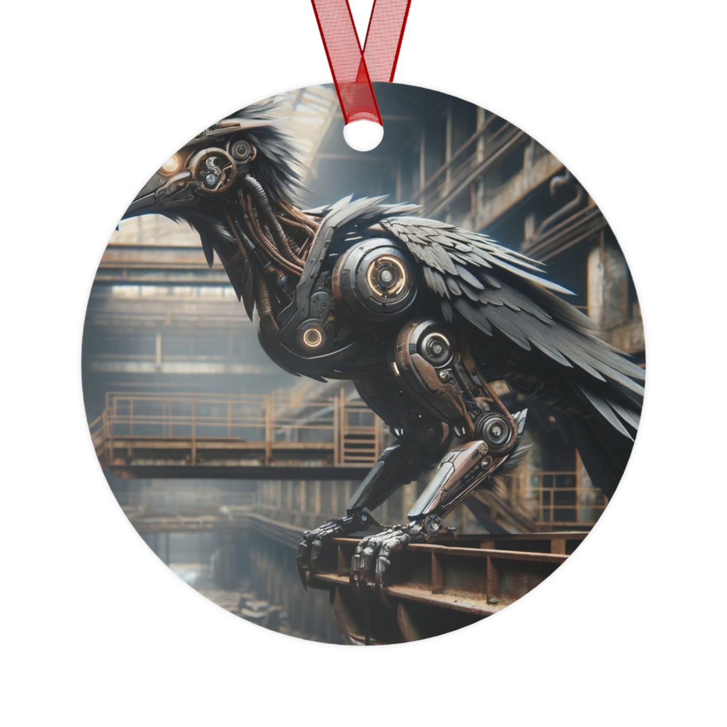 Ornament | Metaal | Steampunk | Klokwerk Mechanica | Raaf