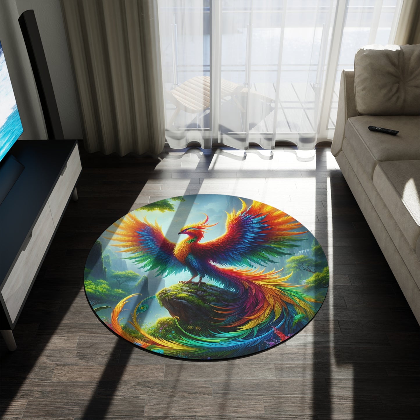 قالین | گول | افسانوی تصور | عنقا اساطیر | آتشی پرندہ