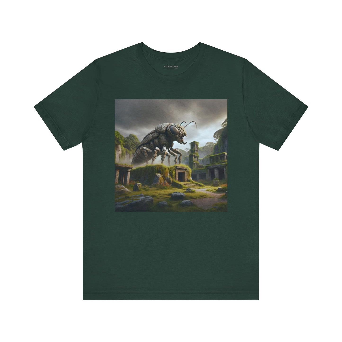 Tシャツ | ユニセックス | ジャージーTシャツ | 半袖 | 異形変異 | 巨大甲虫 | 緑