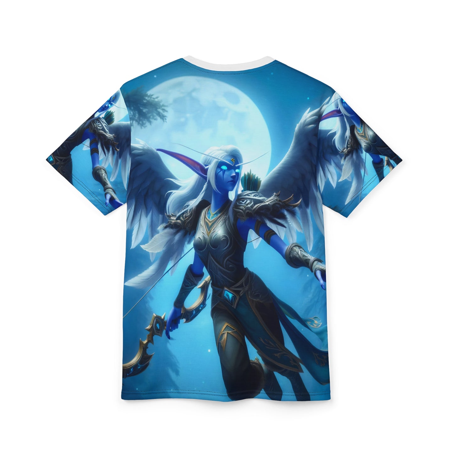 تي شيرت | طباعة شاملة | تي شيرت للجنسين | فانتازيا الجنية الليلية | محارب ملائكي