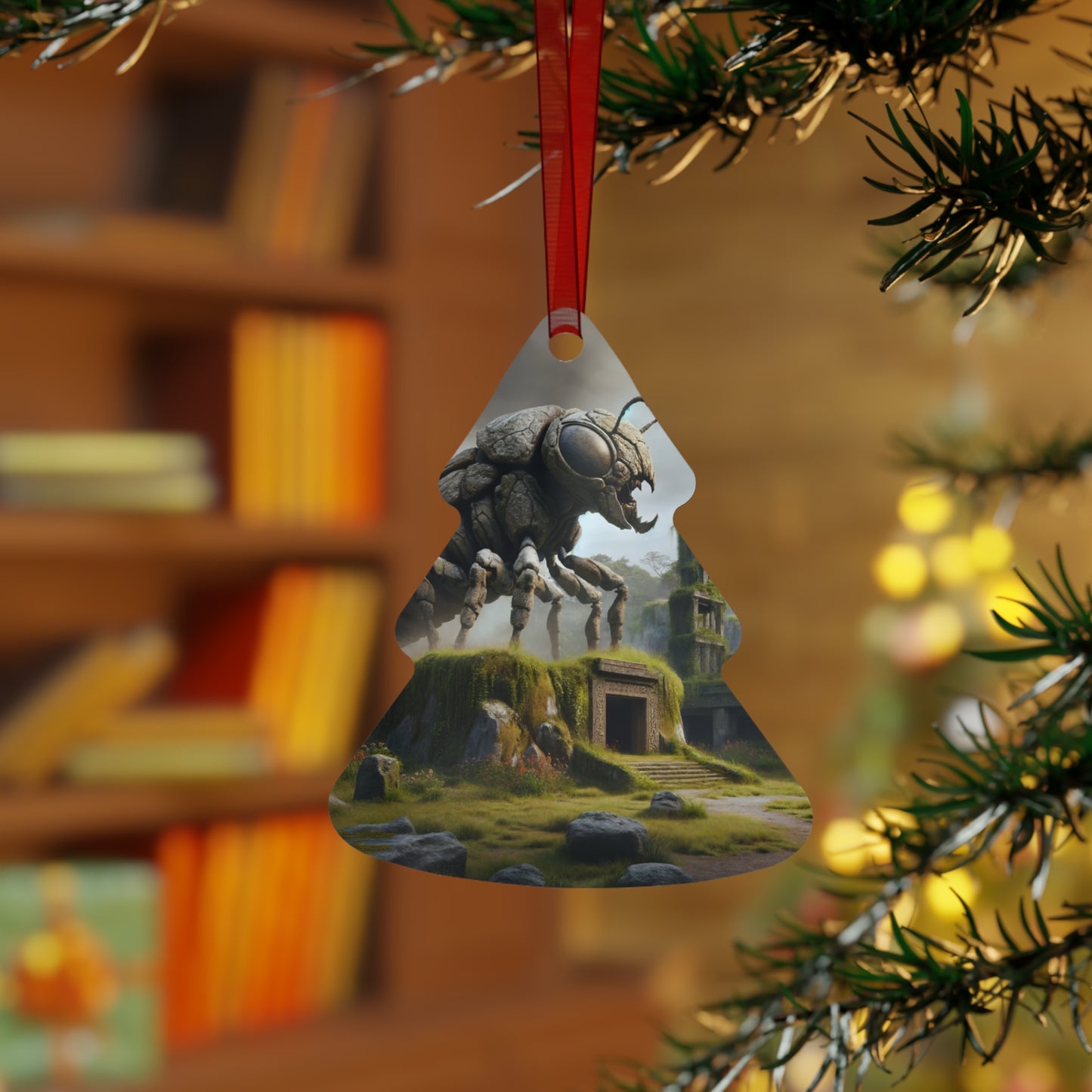 Ornament | Metaal | Naturpunk | Kever | Groen