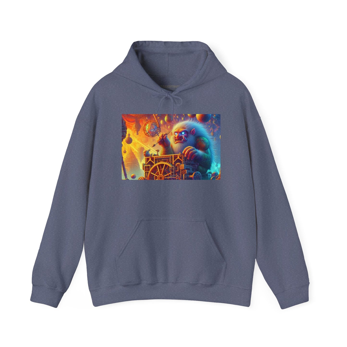 Bluza z kapturem | Unisex | Bluza dresowa z kapturem | Gruba mieszanka | Mitologia Arktyczna | Mechanik Lodu