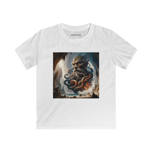 Camiseta | Camiseta Infantil | Softstyle | Mitologia Marinha | Deus do Mar