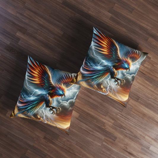 베개 | 바닥 쿠션 | 태슬 장식 | 정사각형 | 전설의 불사조 | 불꽃의 비상