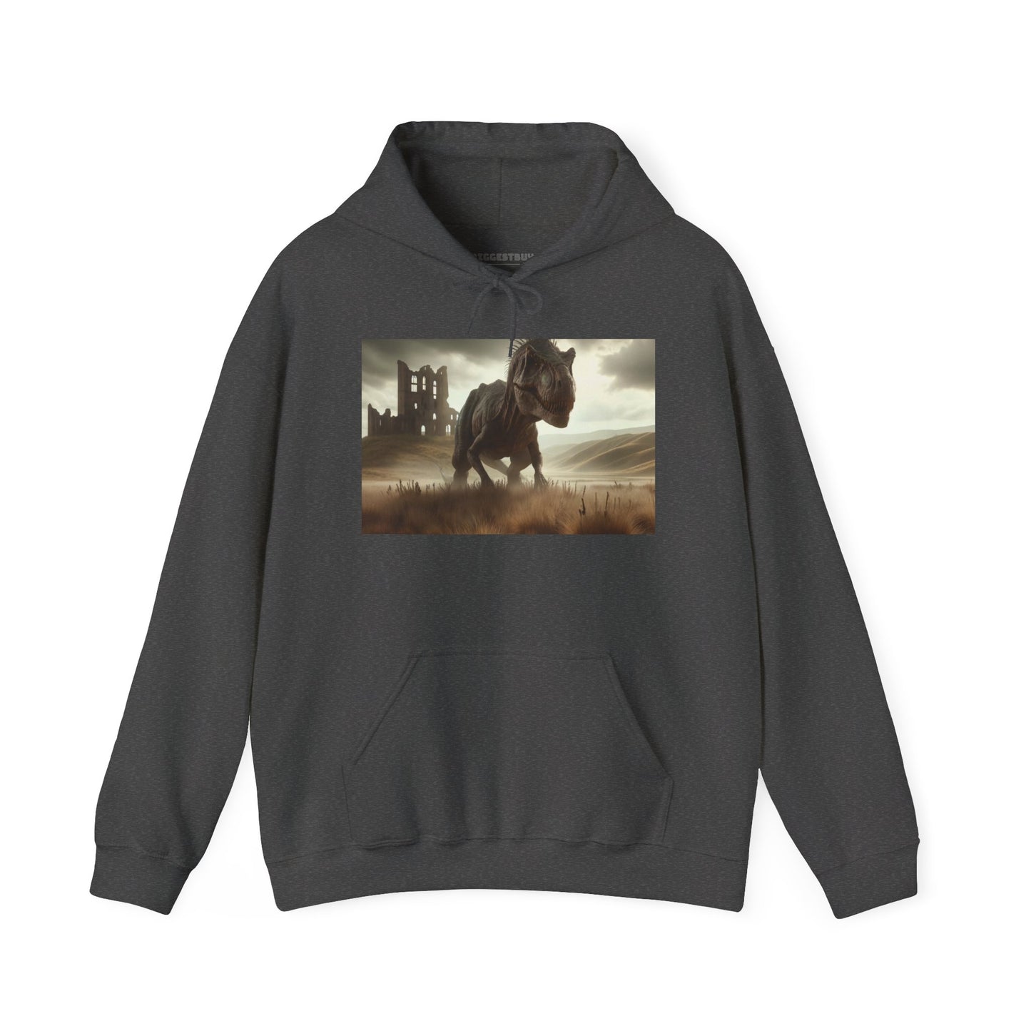Felpa con cappuccio | Unisex | Felpa con cappuccio | Misto pesante | Paleofinzione | Dinosauri Preistorici | T-Rex