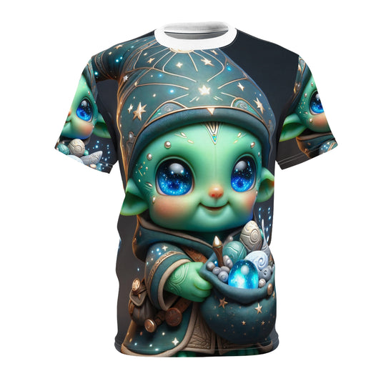 Tişört | Her Yeri Baskılı | Unisex Tişört | Kozmik Fantezi | Goblin Sihirbazı