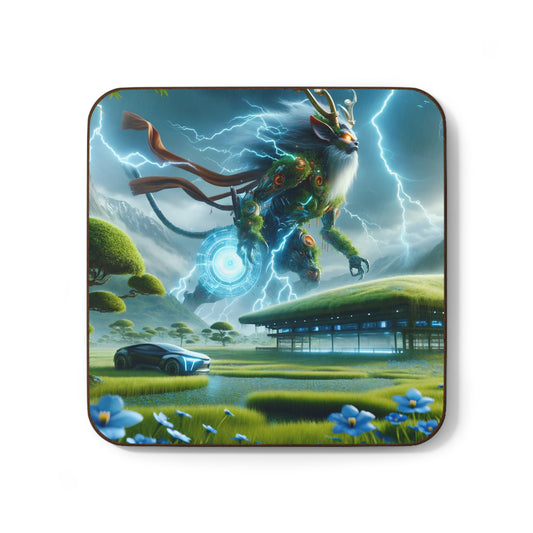 Coaster | Dense Fiberboard | Techno-Fantasy | Electric Kirin