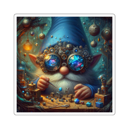 Sticker | Vierkant | Folkloristische Fantasie | Tomte Alchemist