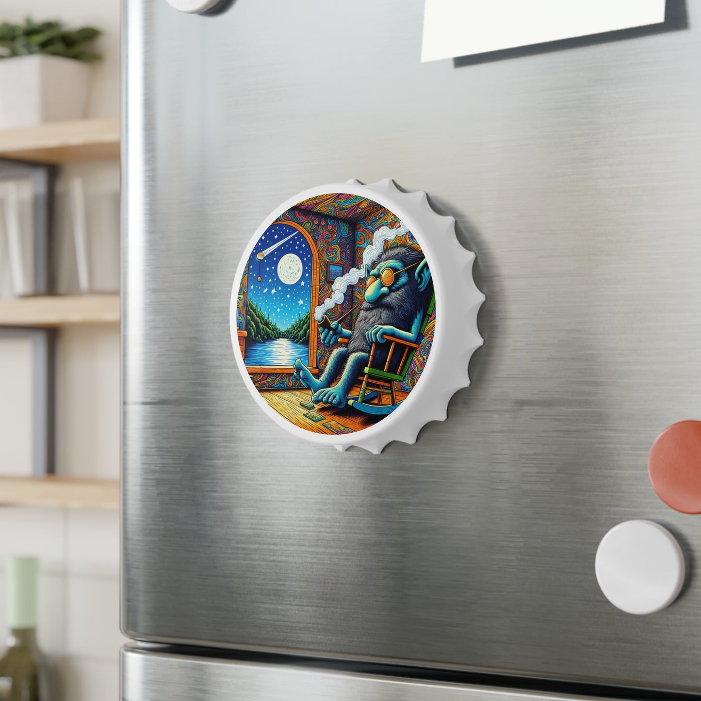 Flessenopener | Psychedelische kunst | Kosmisch dier