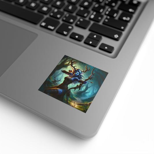 سٹیکر لیبل رول | مربع | جنگلی فینٹسی | روحانی شکاری