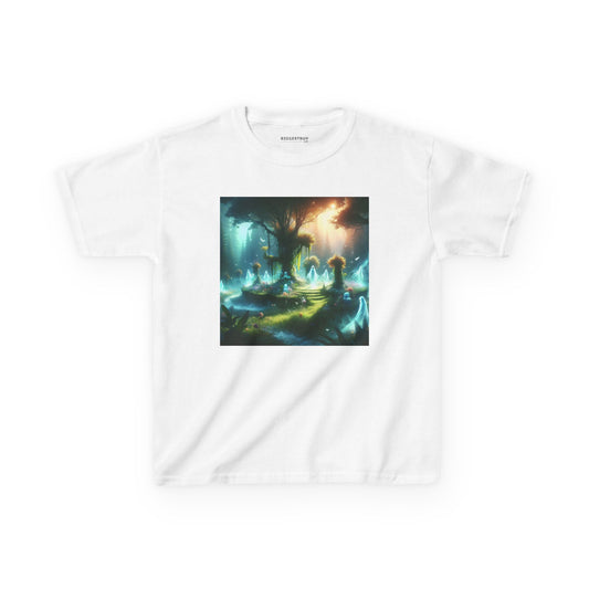 تي شيرت | تي شيرت للأطفال | قطن ثقيل | غابة سحرية | موطن الإيجنس فاتوس | شجرة الحياة