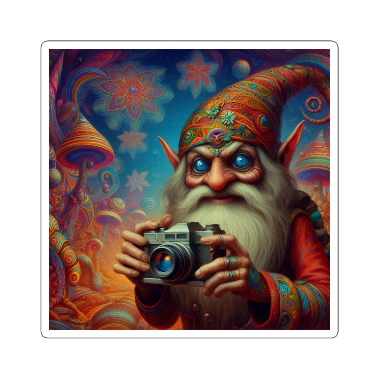 Naklejka | Kwadratowy | Fantasy | Słowiański Duch | Domovoi