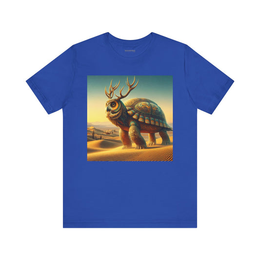 เสื้อยืด | ยูนิเซ็กส์ | เสื้อยืดเจอร์ซีย์ | แขนสั้น | แฟนตาซีเมืองทะเลทราย | สัตว์ลูกผสม