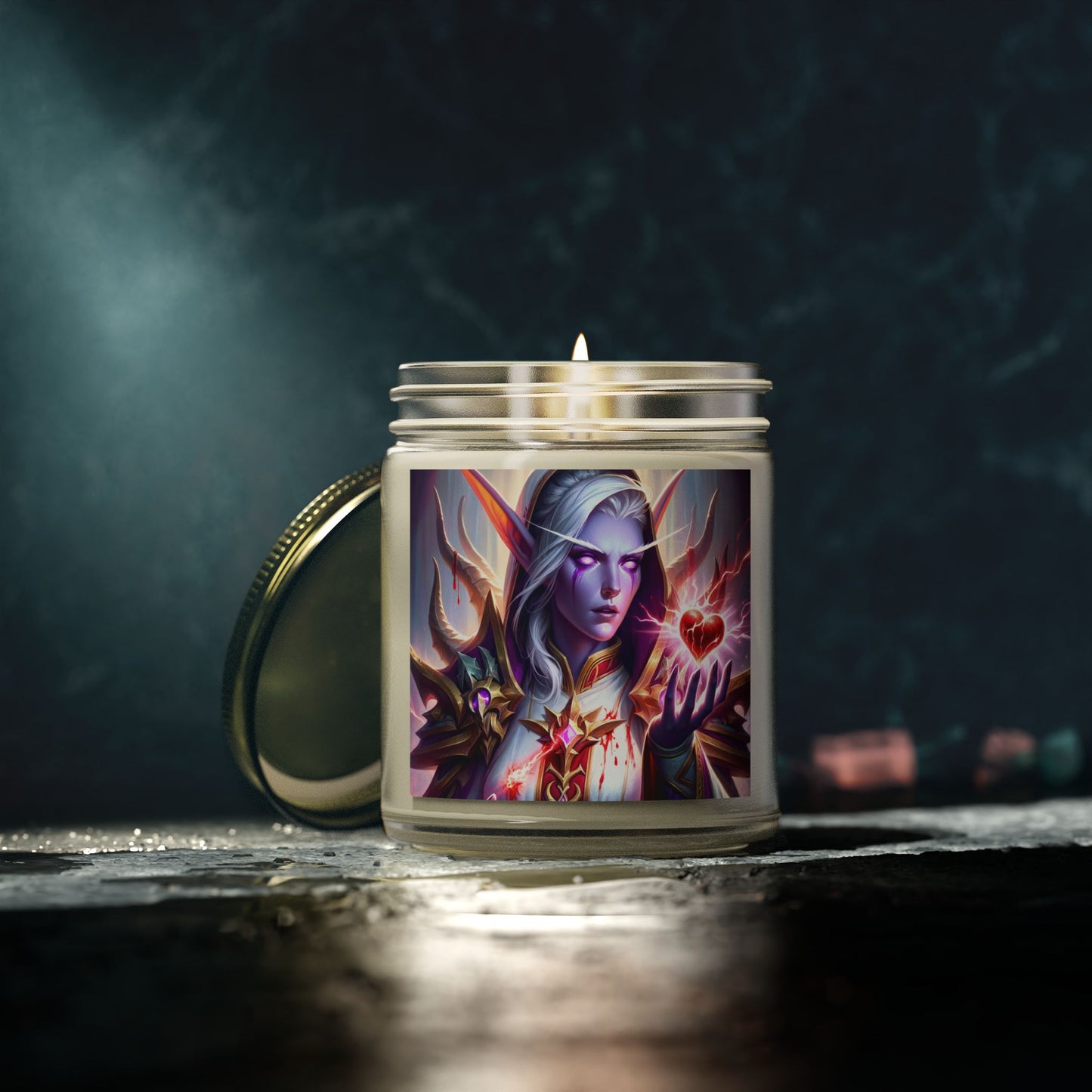 خوشبو دار موم بتی | خیالی فن | جادوئی الف وارڈن | ارغوانی دل