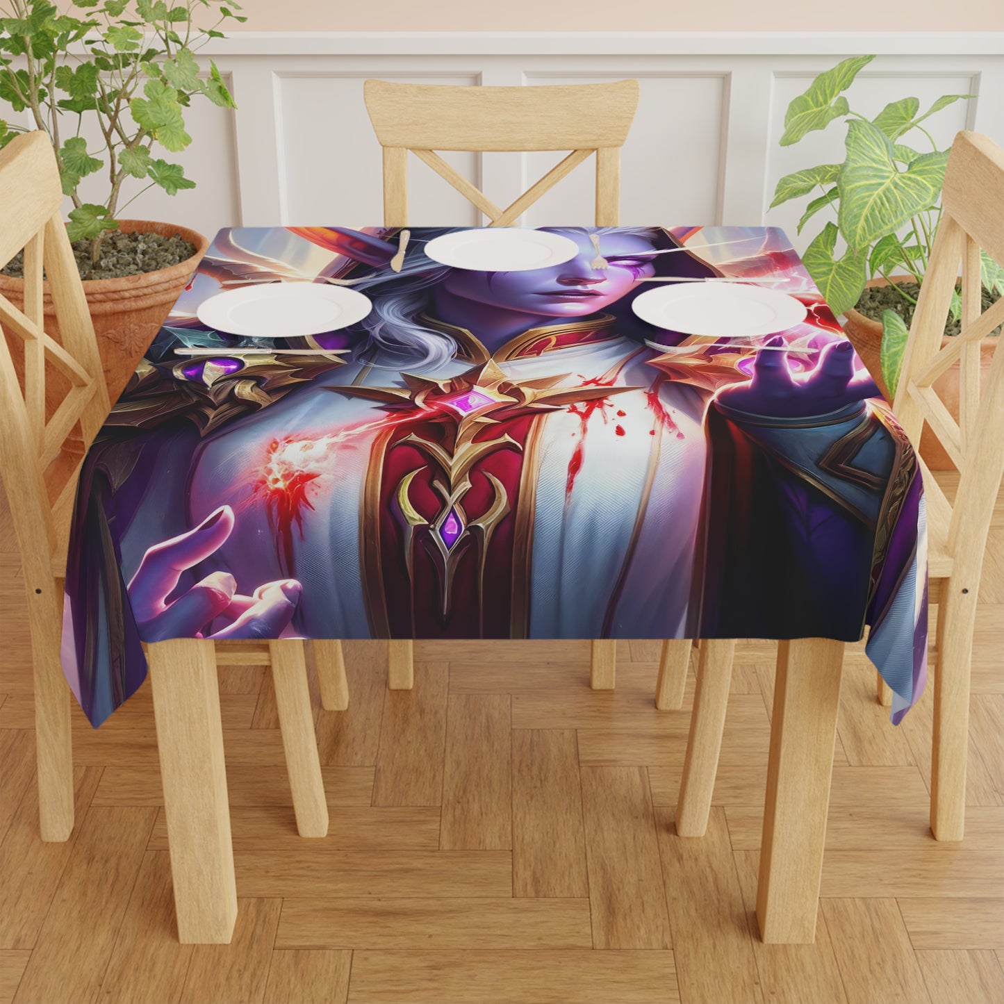 میز پوش | خیالی فن | جادوئی الف وارڈن | ارغوانی دل