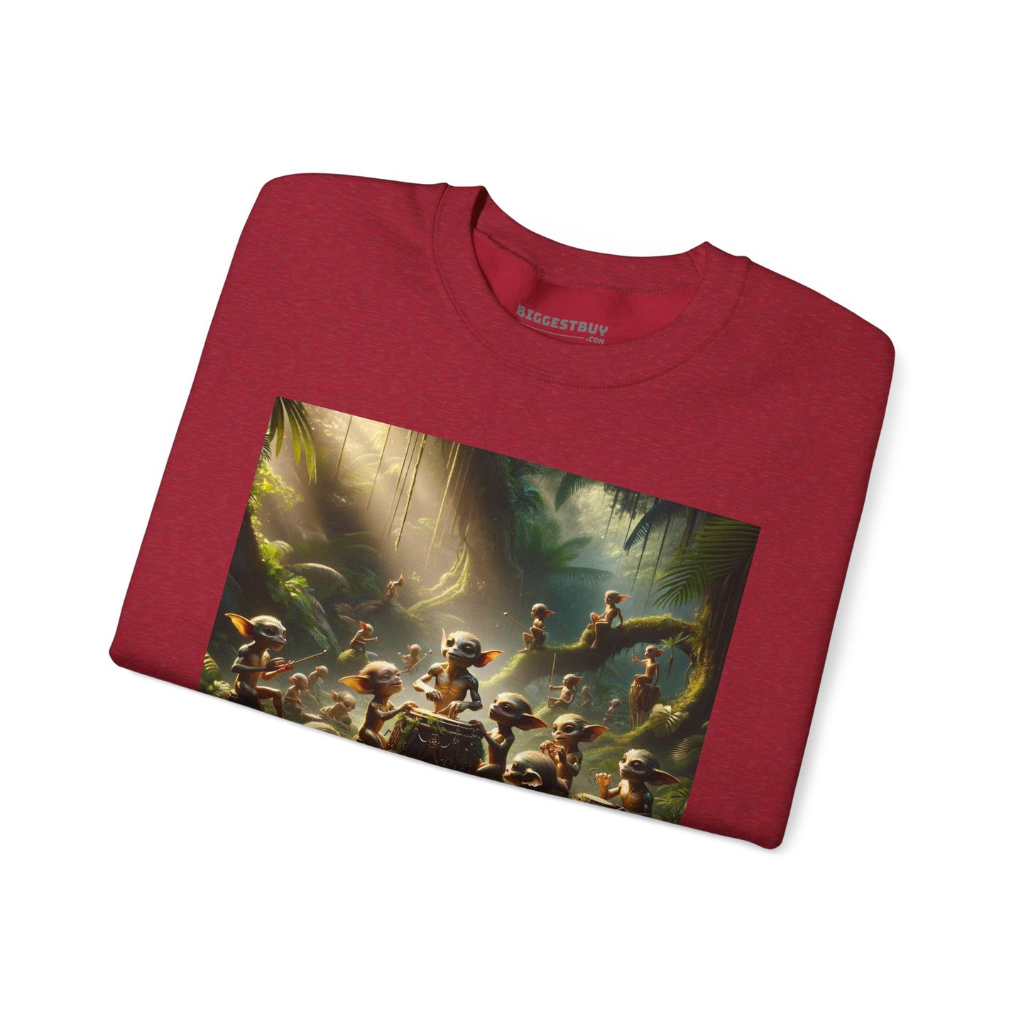 เสื้อสเวตเตอร์ | ยูนิเซ็กส์ | คอกลม | ผ้าผสมเนื้อหนา | แฟนตาซีป่า | วิถีธรรมชาติ | ภูตน้อย