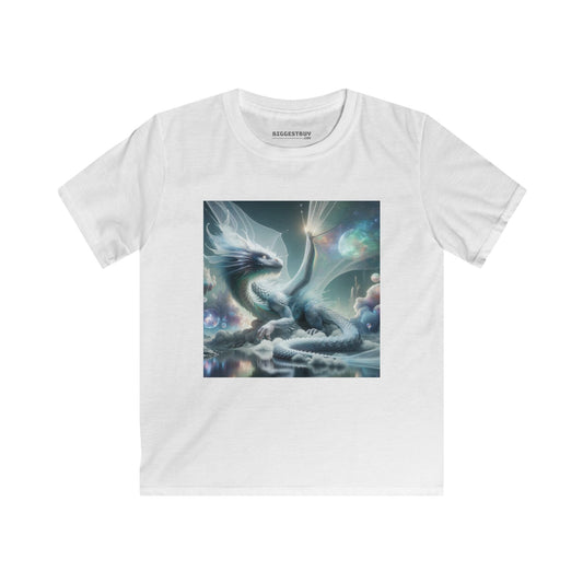 T-skjorte | Barne-T-skjorte | Softstyle | Kosmisk Fantasi | Isdrage | Mystikk