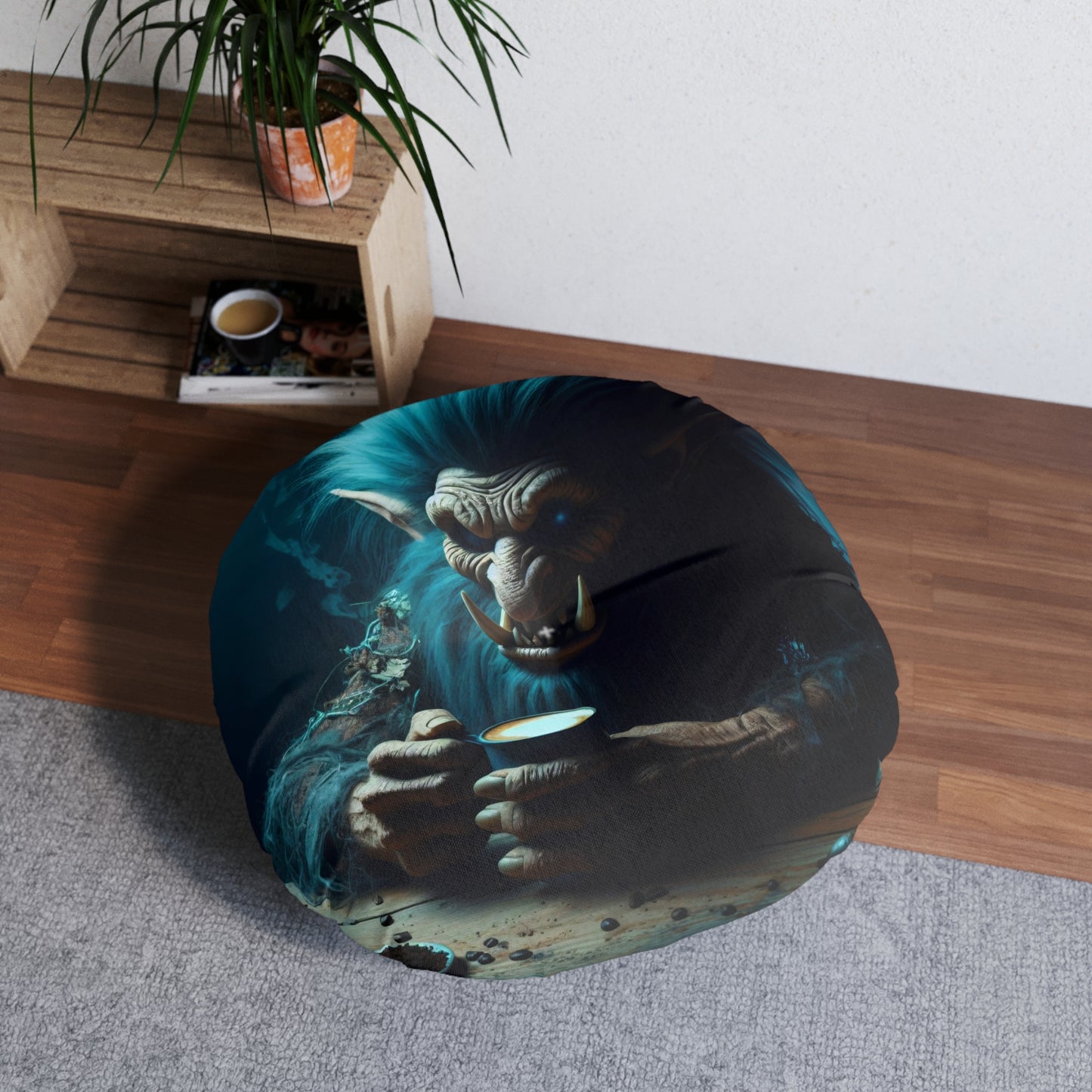 تکیہ | فرش کا تکیہ | ٹفٹڈ | گول | نورس افسانہ | فروسٹ ٹرول | کافی