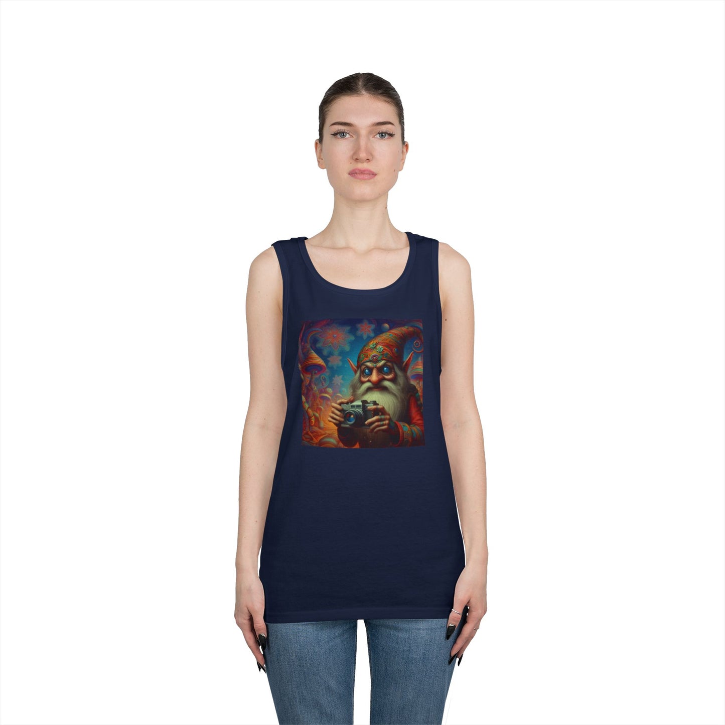 Tanktopp | Unisex | Kraftig bomull | Fantasy | Psykedelisk | Domovoi