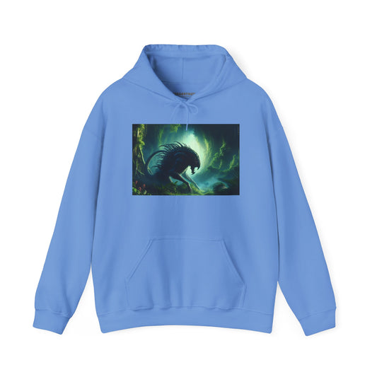 Hettegenser | Unisex | Hettegenser | Kraftig blanding | Bioluminescent Sci-Fi | Predator