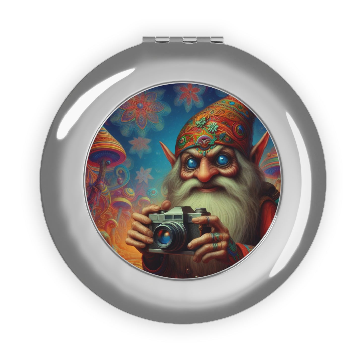 Mirror | Travel Mirror | Compact | Fantasy | Domovoi | Spirit Art