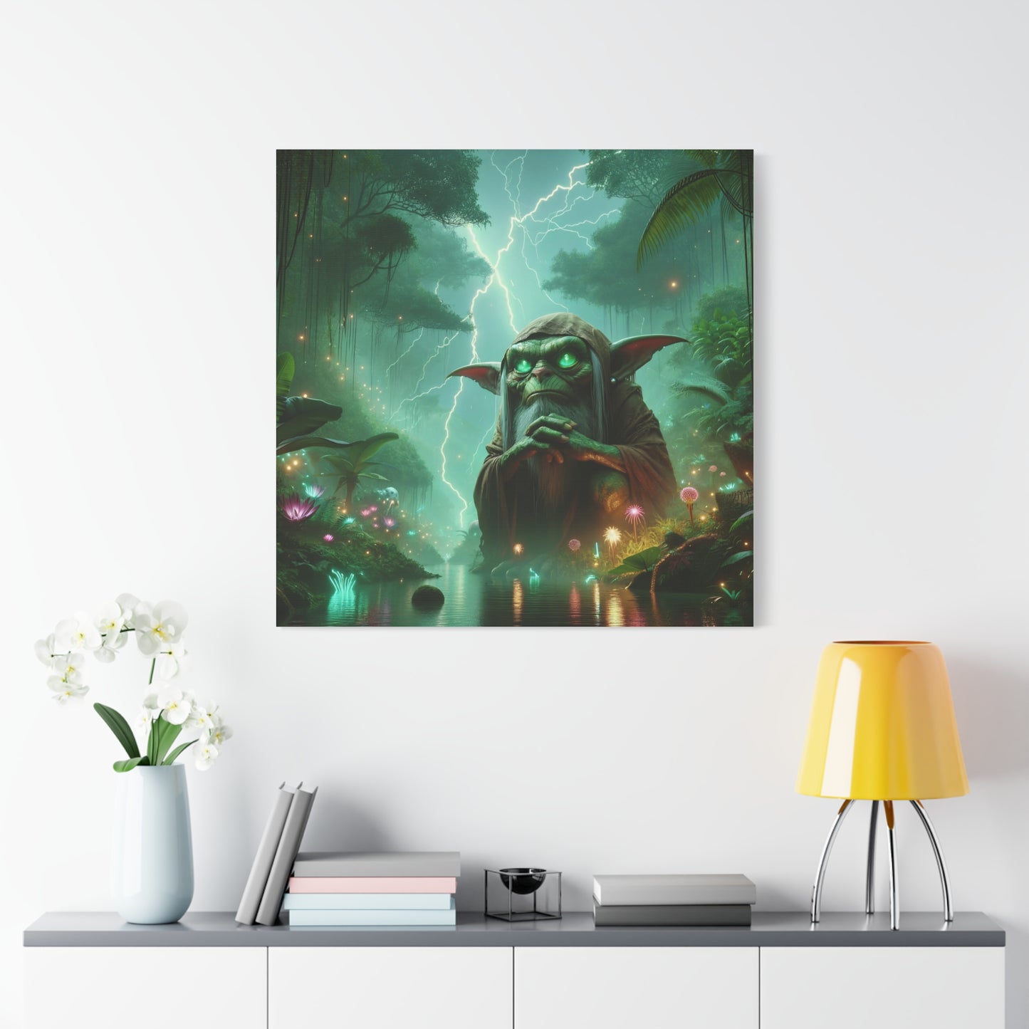 Холст | Матовый | Лесное фэнтези | Шаман гоблинов