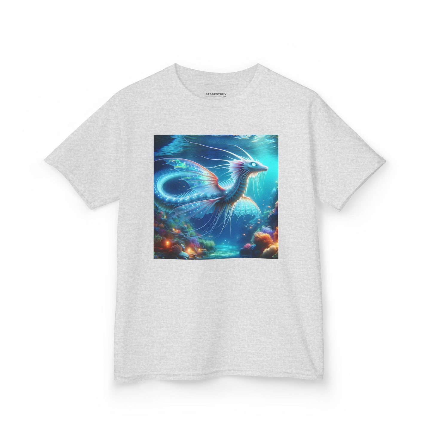 T-Shirt | Koszulka dziecięca | Ciężka bawełna | Mitologia morska | Ryujin | Smok wodny