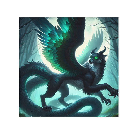 Handdoek | Washandje | Mythische Draak | Fantasiewezen | Bos