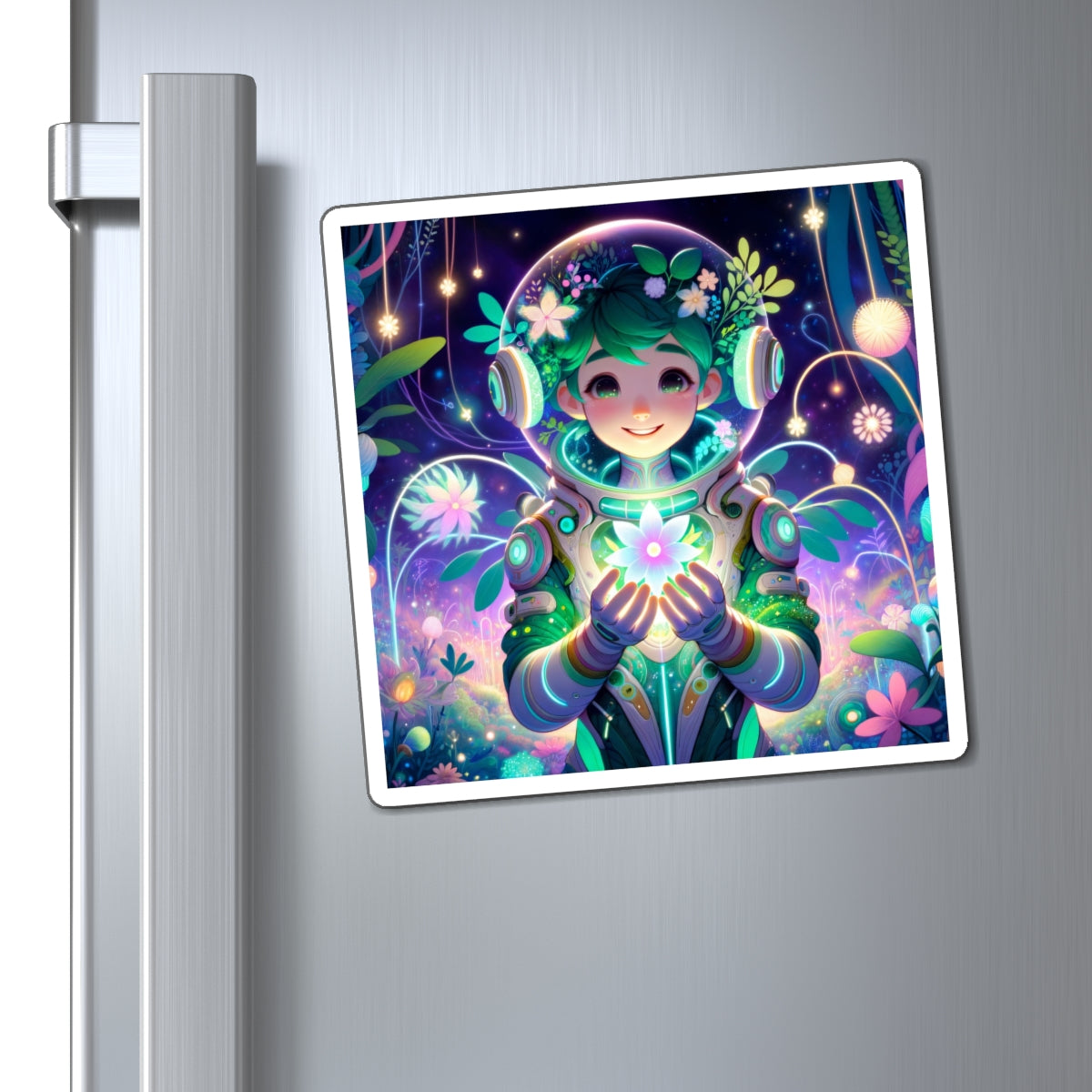 자석 | 비닐 | 디지털 아트 | 테크노샤머니즘 | 녹색 정령