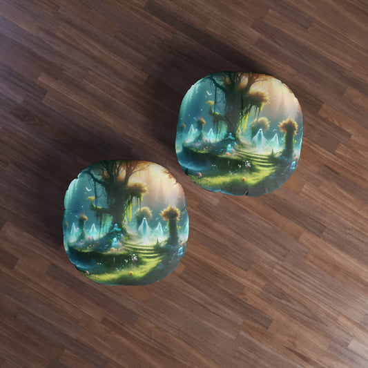 وسادة | وسادة أرضية | معنقدة | دائرية | غابة سحرية | موطن الإيجنس فاتوس | شجرة الحياة